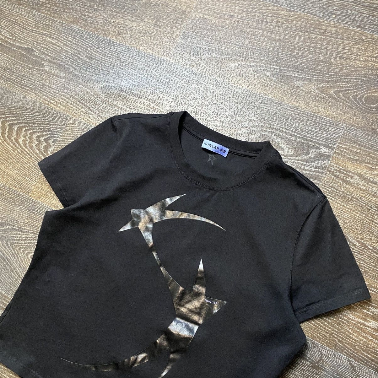 H&M × Mugler Mugler x H&M Printed T-shirt women M/L Size L / US 10 / IT 46 - 2 Thumbnail