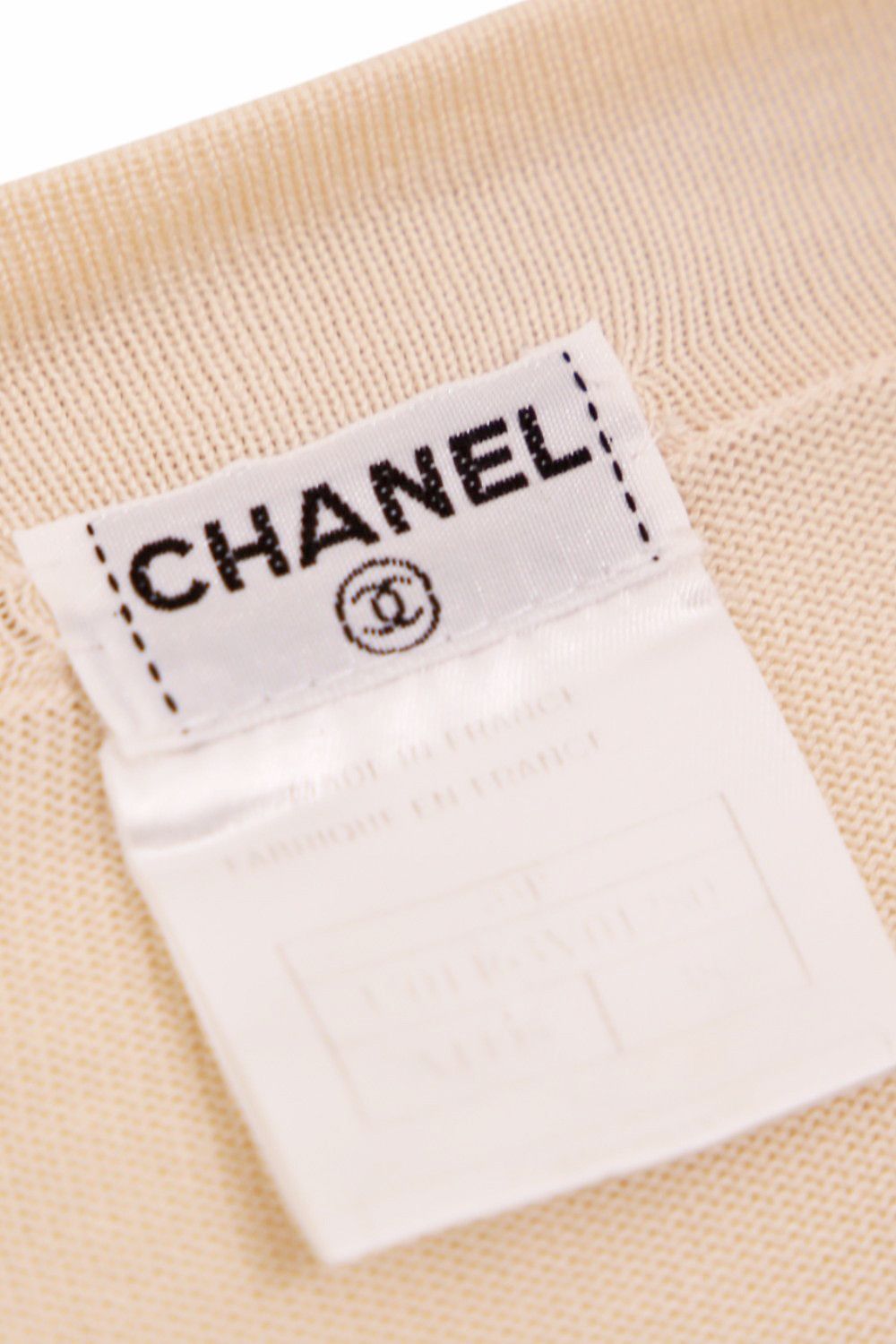 Chanel × Karl Lagerfeld S/S 2003 Cream Knit Twinset Size M / US 6-8 / IT 42-44 - 12 Thumbnail