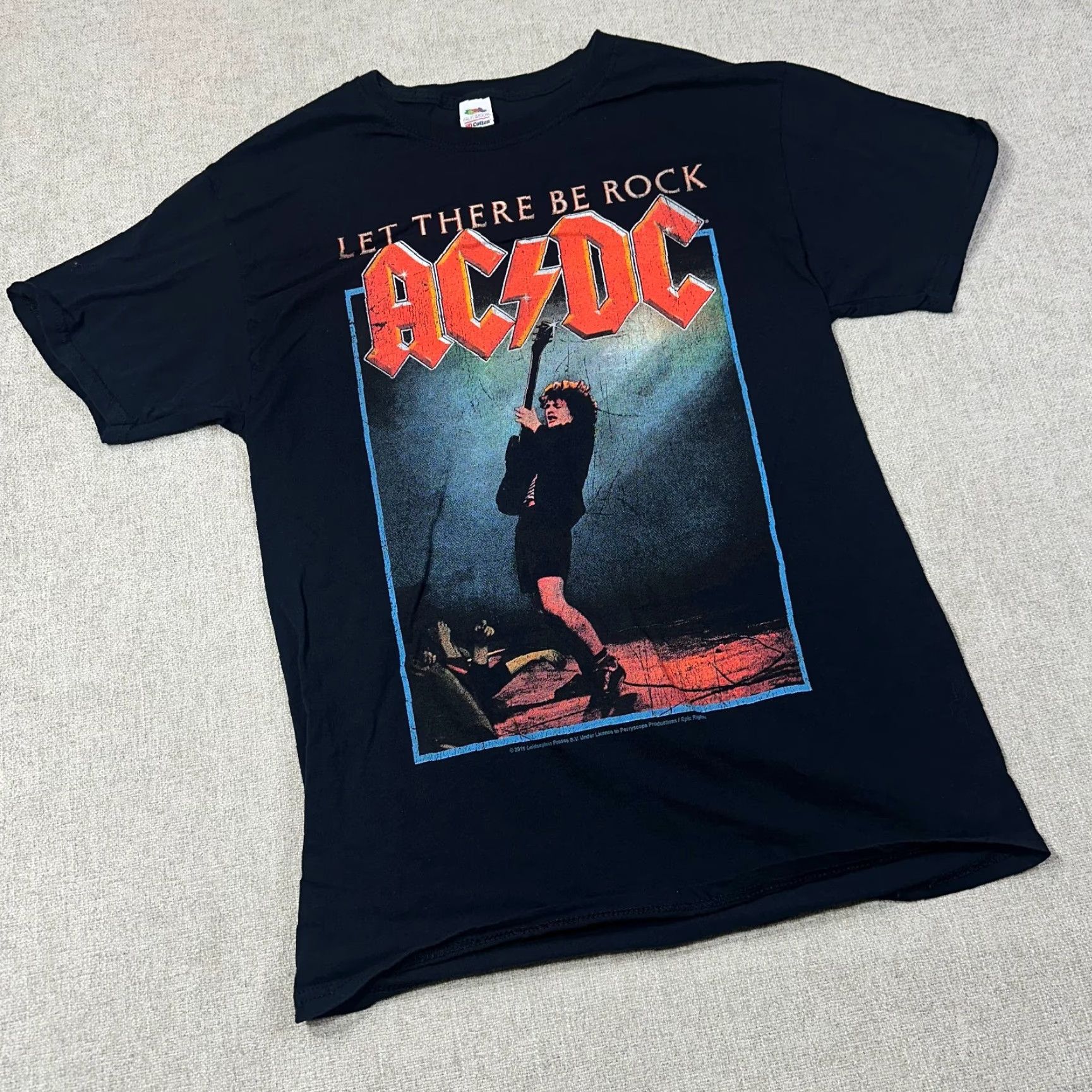 Vintage AC/DC Mens Medium Let There Be Rock Graphic Classic Rock Tee Official Licensed Shirt Mens Size US M / EU 48-50 / 2 - 2 Thumbnail