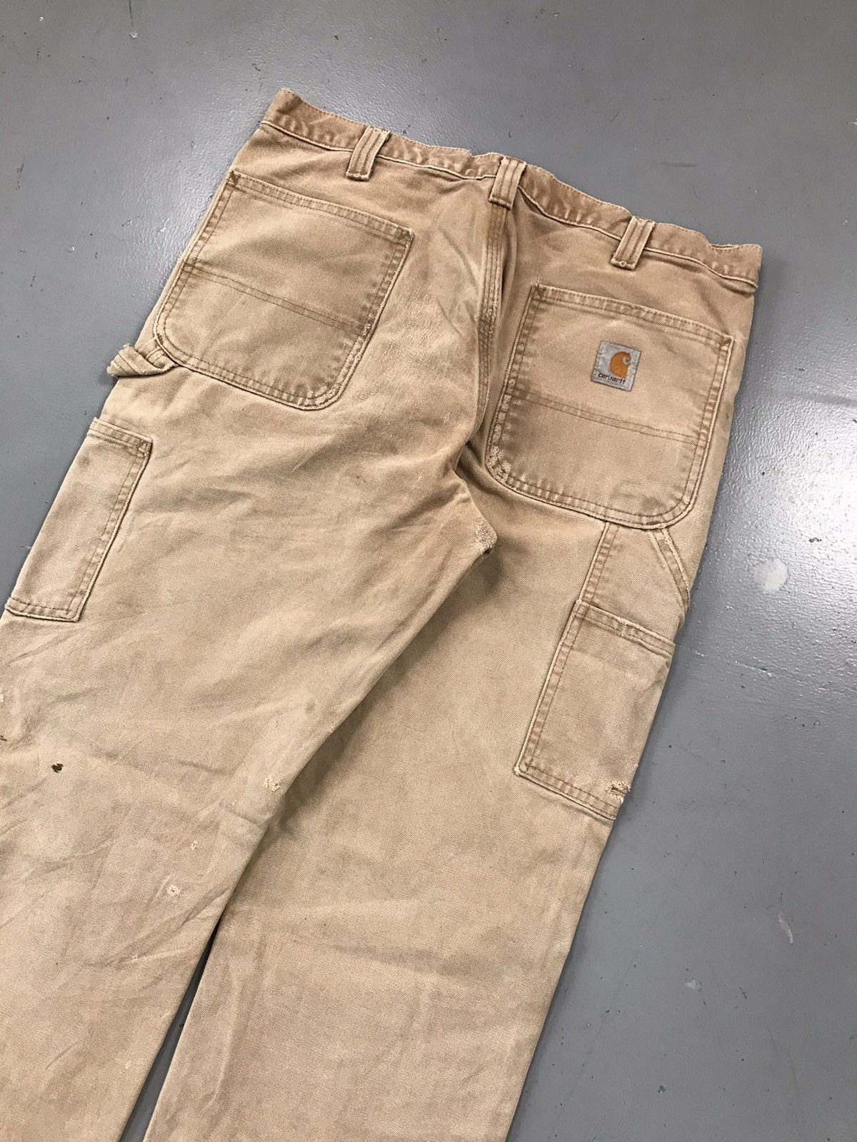 Carhartt × Vintage Vintage 90s Carhartt b136 BRN double knee denim Size US 34 / EU 50 - 7 Thumbnail