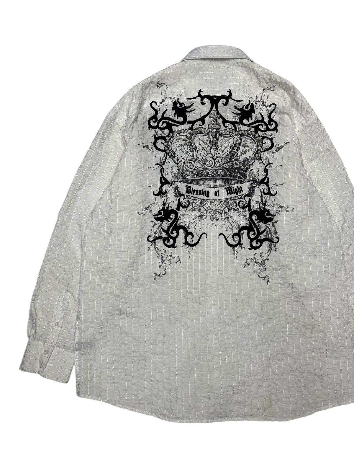 Hysteric Glamour 🔥PREMIUM CULTURE TRIBAL CROWN OVERSIZED BUTTON SHIRT Size US XXL / EU 58 / 5 - 11 Thumbnail