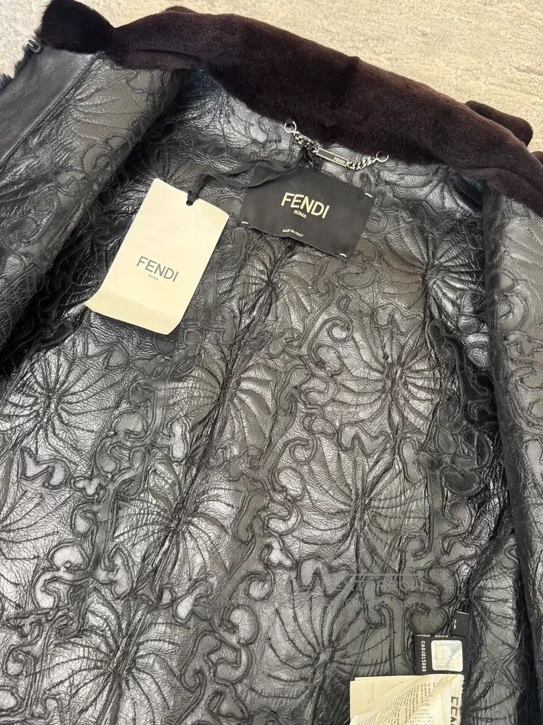 Fendi Fendi Heavy Embroidered Mink Fur Coat Size XXS / US 00 / IT 34 - 4 Thumbnail