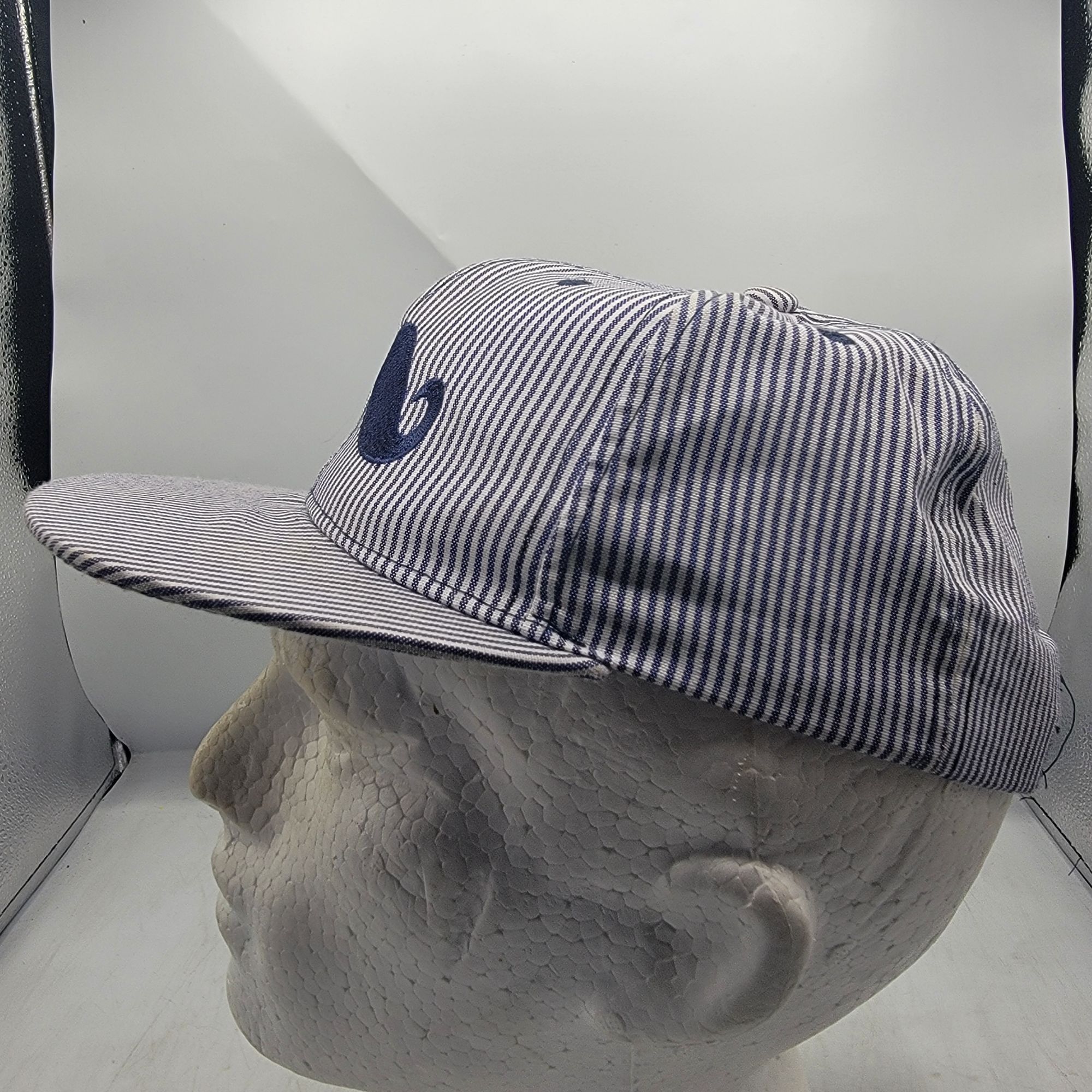 Other Teddy Boy Look Mustache Hat Cap Striped Snapback Casual Outd Size ONE SIZE - 2 Thumbnail