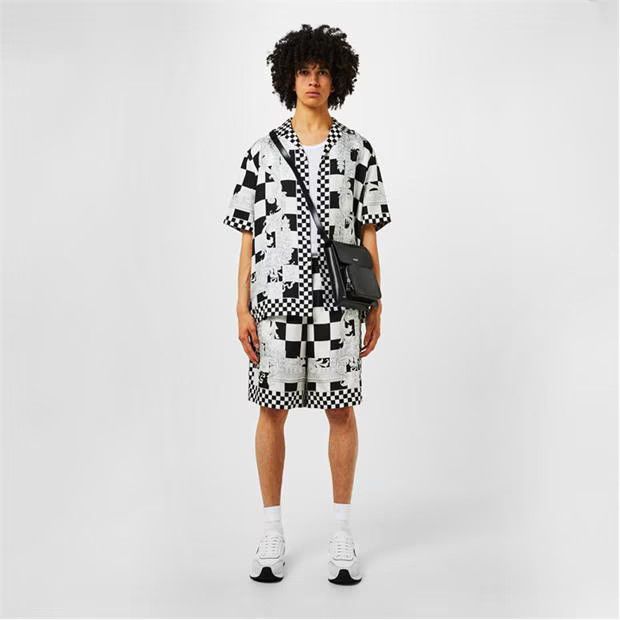 Versace o1g2r1mq0824 Medusa Contrasto Shorts in White & Black Size US 38 / EU 54 - 6 Thumbnail