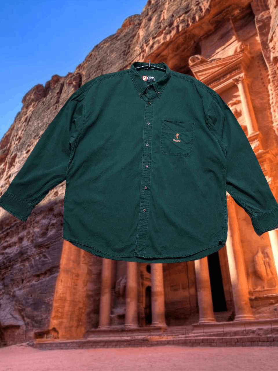 Chaps Ralph Lauren Chaps Ralph Lauren Vintage green logo Shirt Y2K size XL Size US XL / EU 56 / 4 - 1 Thumbnail
