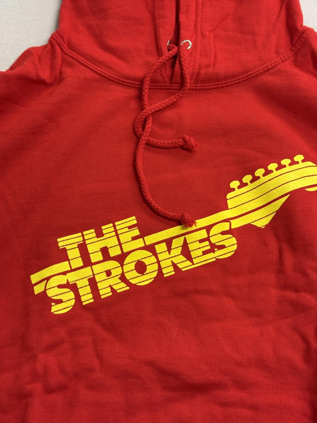 Other The Strokes Band Logo Hoodie - Strokes Guitar Fret Red L Size US L / EU 52-54 / 3 - 3 Thumbnail