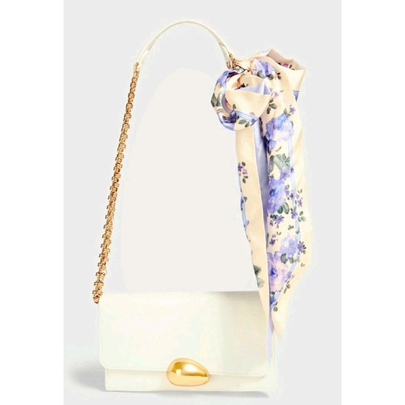 Zimmermann ZIMMERMANN Leather Crossbody Bag Embossed Floral Flap Chain Size ONE SIZE - 1 Thumbnail