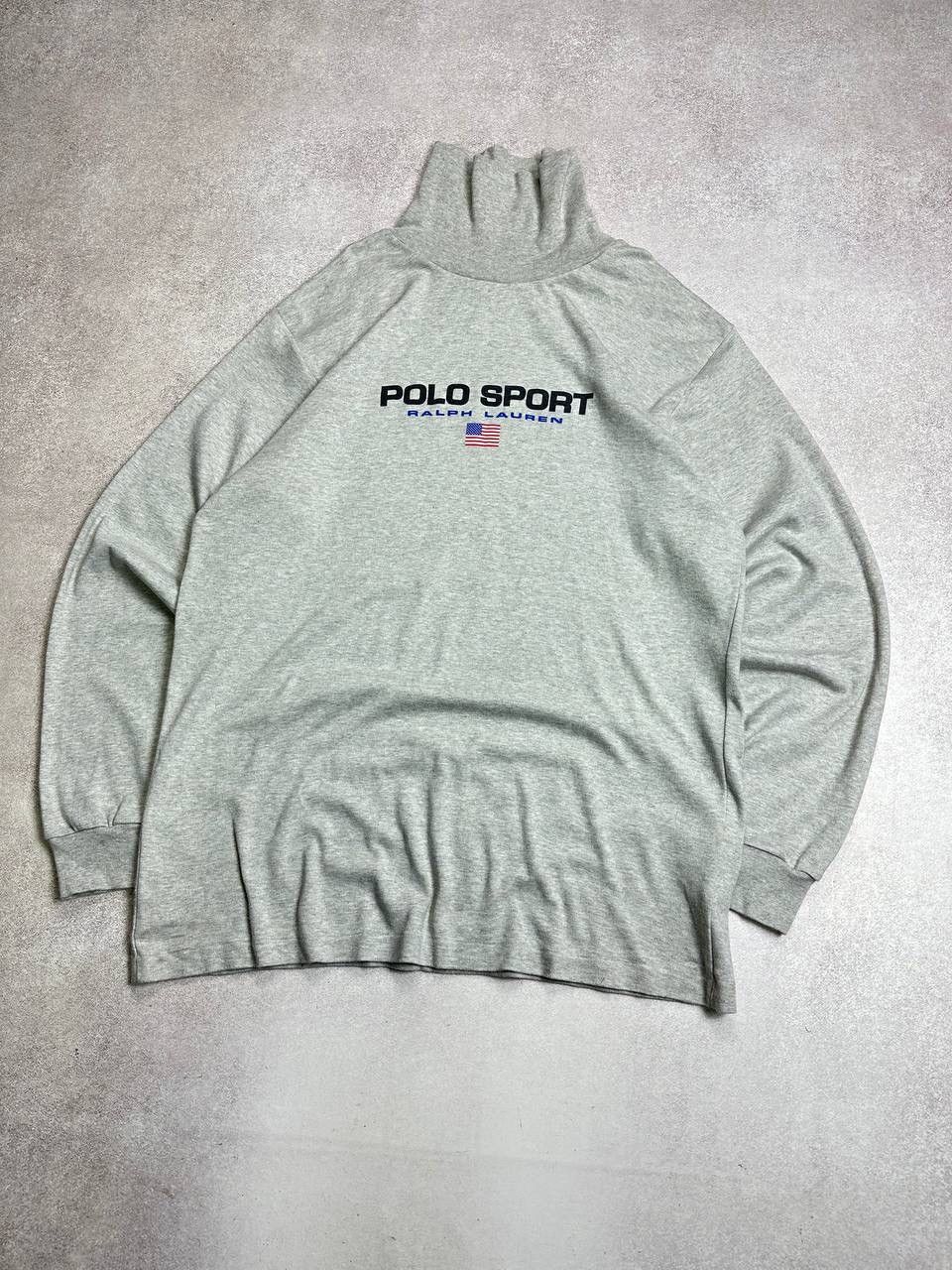 Polo Ralph Lauren Vintage Polo Ralph Lauren RRL Big Logo Turtleneck Sweatshirt Size US XL / EU 56 / 4 - 2 Thumbnail
