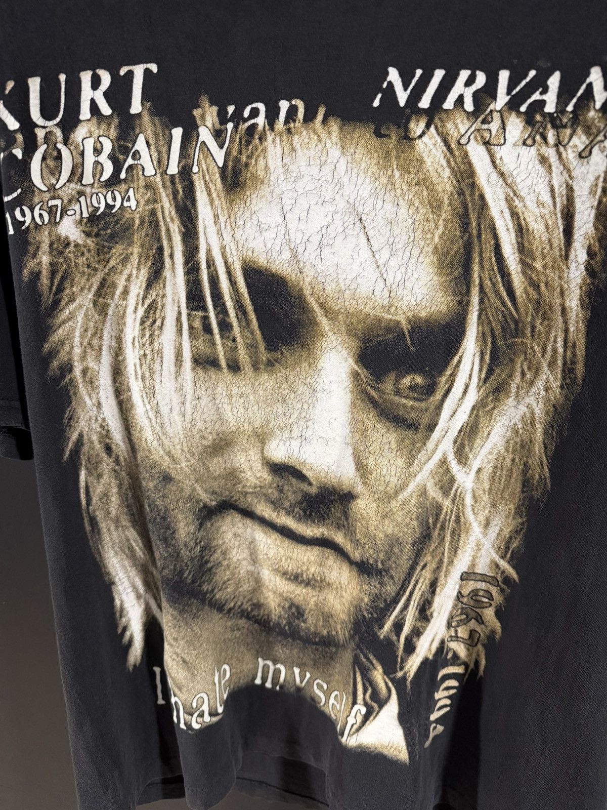 Band Tees 1990s Vintage Nirvana Kurt Cobain Single Stitch Faded Tee L Size US L / EU 52-54 / 3 - 4 Thumbnail