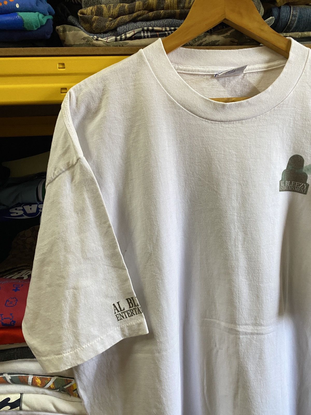 Rap Tees Vintage 90s Al Bleezy Entertainment Hiphop Rave Records Size US XL / EU 56 / 4 - 4 Thumbnail