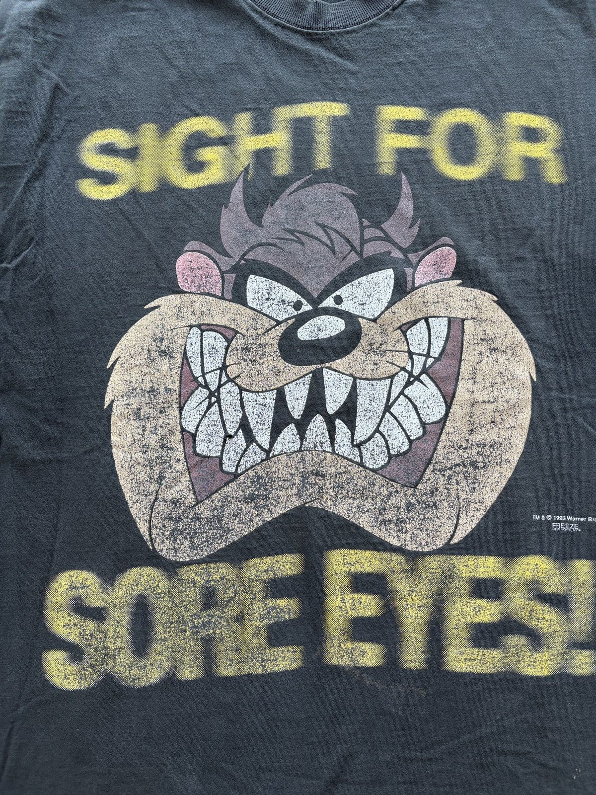Warner Bros Vintage 90s Tazmanian Devil Graphic Tee Faded Oversized Size US XL / EU 56 / 4 - 2 Thumbnail