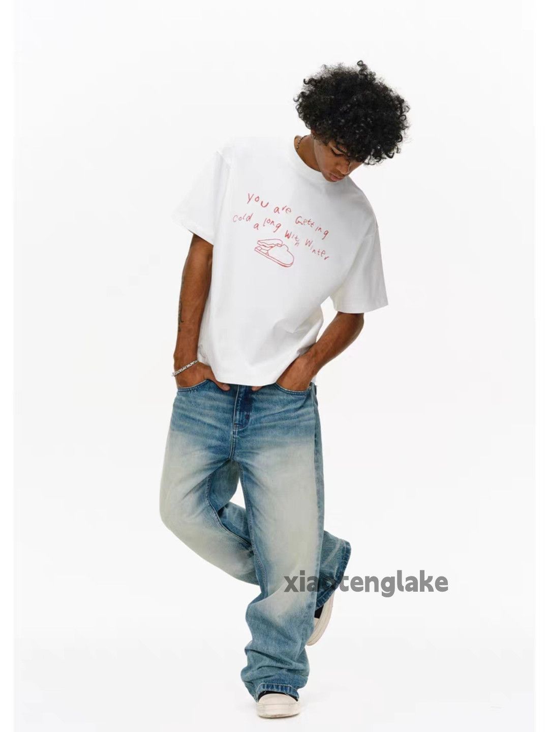 Jean Washed faded loose baggy skate hiphop y2k jeans Size US 36 / EU 52 - 8 Thumbnail