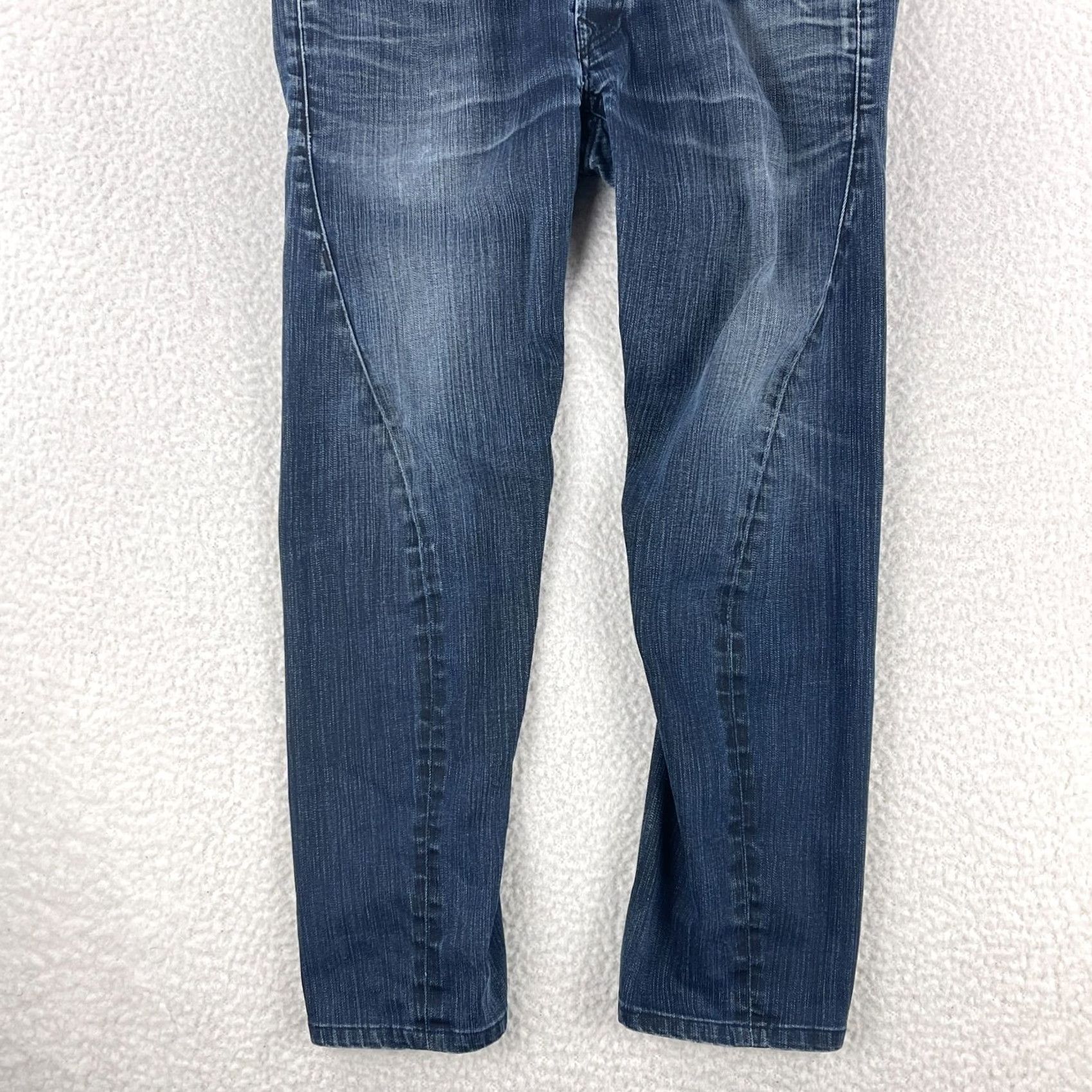 True Religion True Religion Geno Straight Jeans Mens Size 33 Blue Denim Dark Wash Casual Jeans Mens Size US 33 - 3 Thumbnail