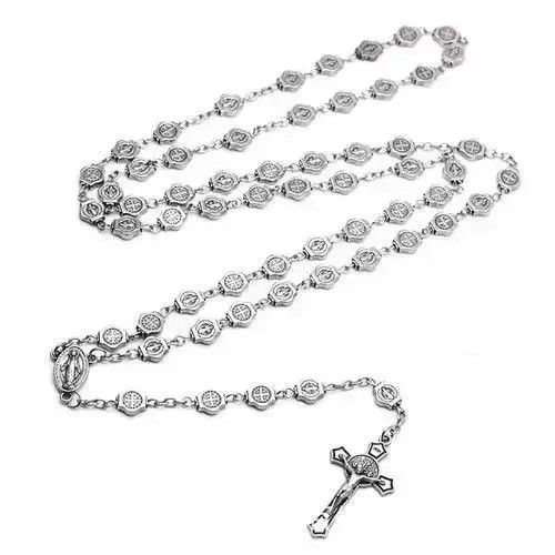 Jewelry Saint Benedict Rosary Necklace Chain Catholic Church Jesus Size ONE SIZE - 1 Thumbnail