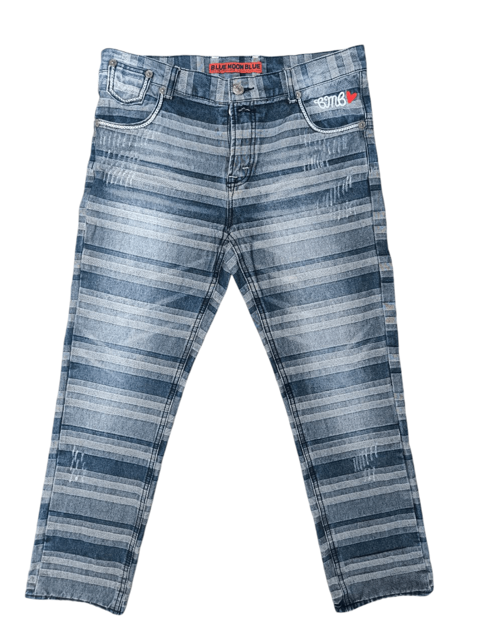 Japanese Brand × Vintage Vintage Blue Moon Blue Jeans Embroidered Hagi Denim Size 28" / US 6 / IT 42 - 1 Thumbnail
