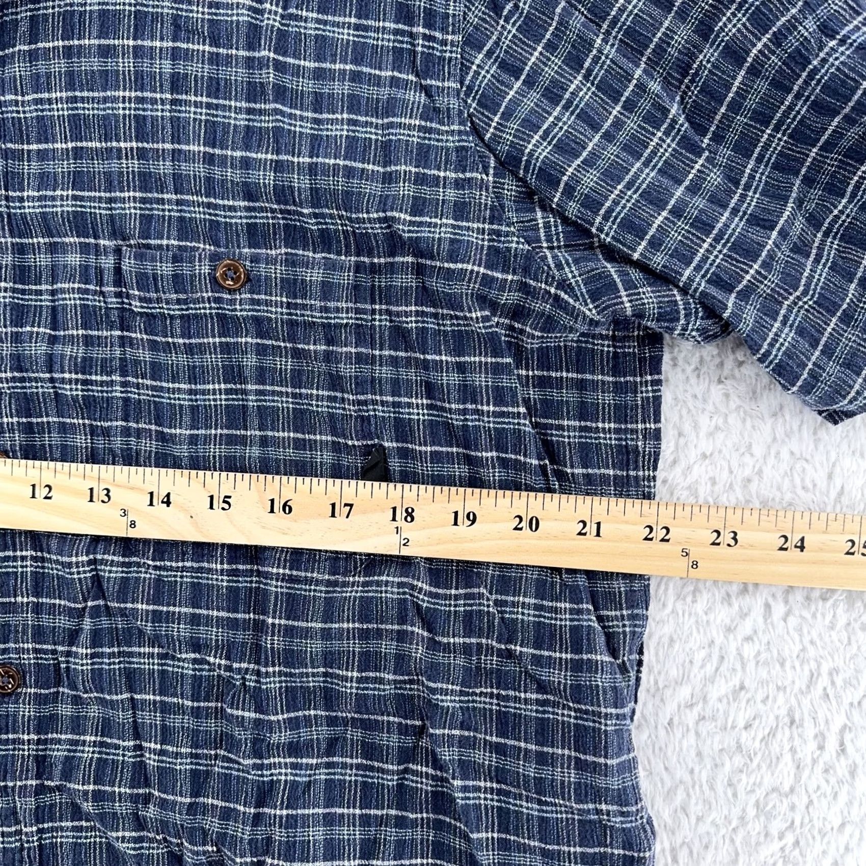 Patagonia Patagonia Shirt Mens XL Blue Plaid Organic Cotton Short Sleeve Button Up Casual Size US XL / EU 56 / 4 - 4 Thumbnail