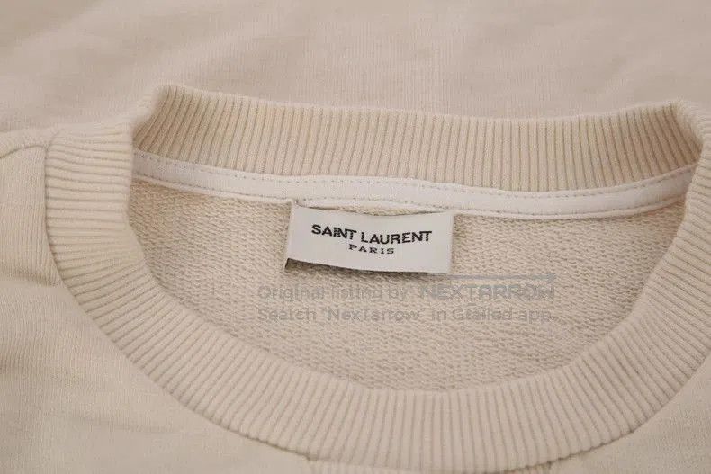 Saint Laurent Paris Saint Laurent Paris Colorblock Cotton Sweatshirt. Size US L / EU 52-54 / 3 - 3 Thumbnail