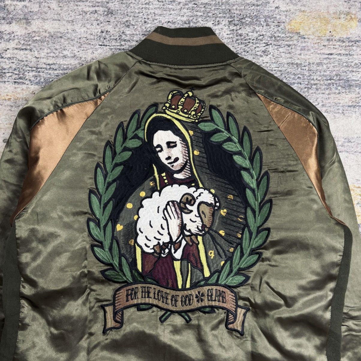20471120 2000s Glamb - The Virgin Mary Souvenir Jacket Size US M / EU 48-50 / 2 - 7 Thumbnail