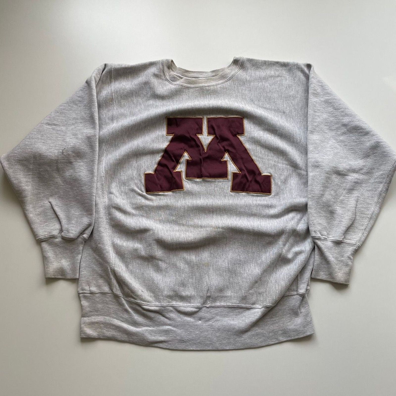 Champion Vintage 1990s Minnesota Champion Reverse Weave Crewneck XL Size US XL / EU 56 / 4 - 1 Thumbnail