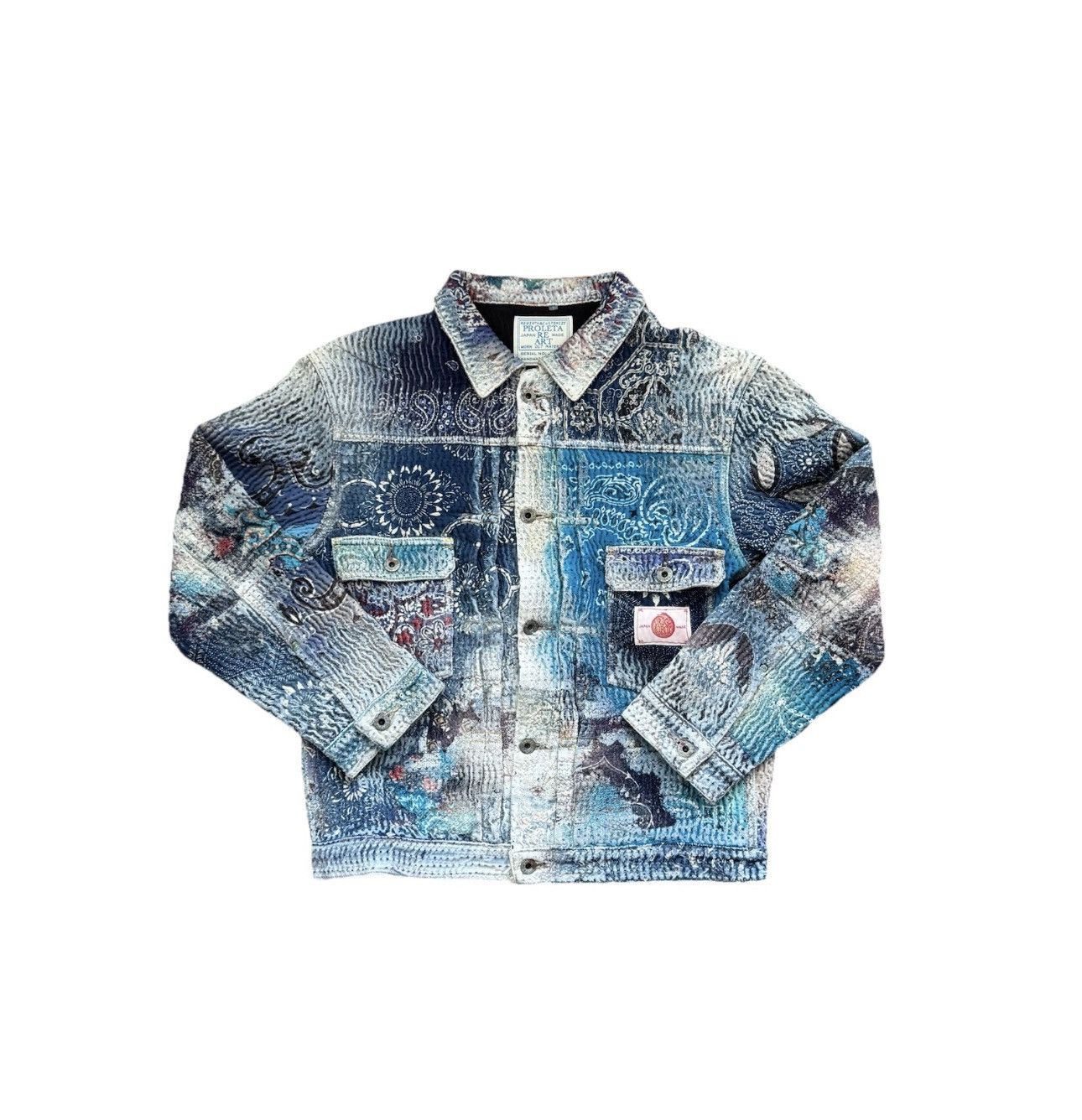 Proleta Re Art #781 BANDANA PRINT DENIM JACKET RRP $7,650 Size US M / EU 48-50 / 2 - 1 Thumbnail