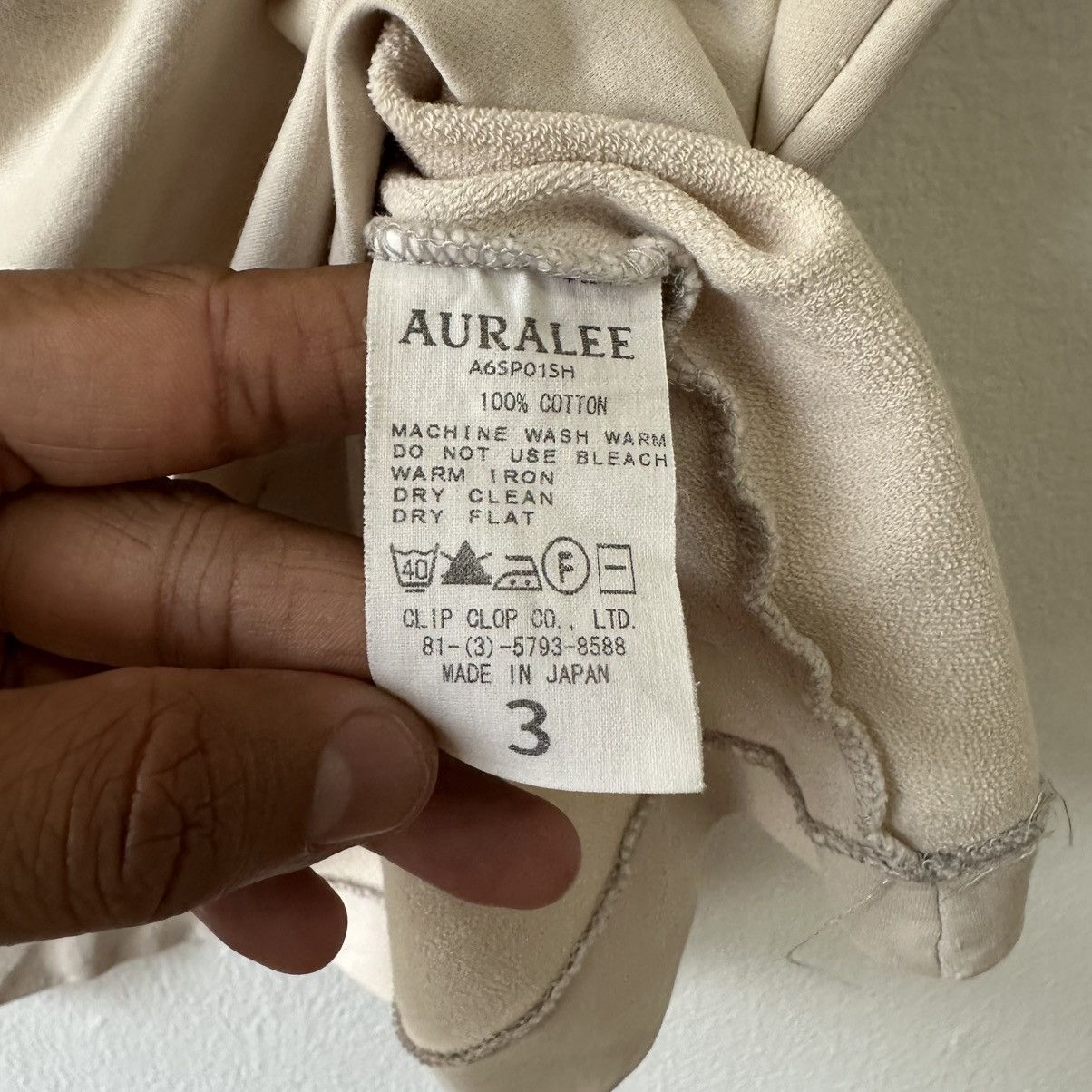 Auralee Aurelee Distress Basic T Shirt Size US L / EU 52-54 / 3 - 11 Thumbnail