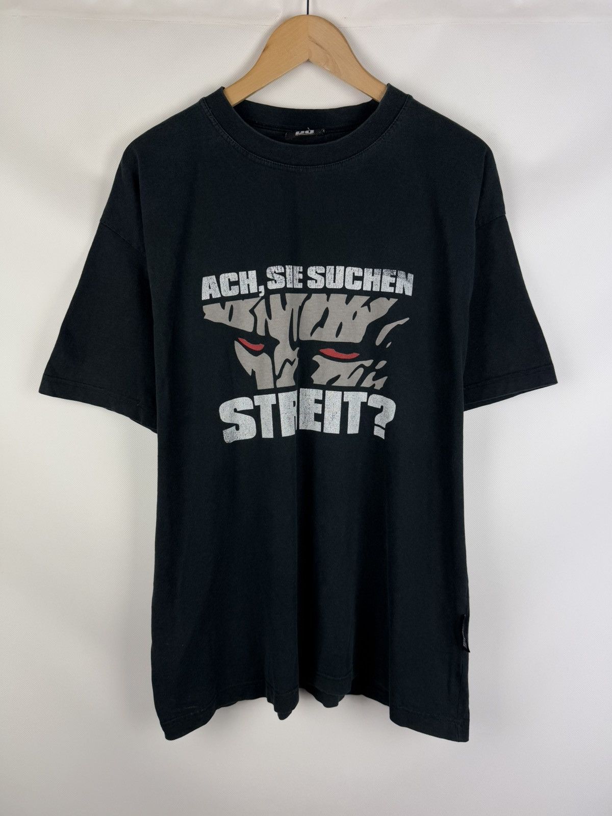 Band Tees × Vintage Bohse Onkelz Ach, Sie Suchen Streit Vintage Band T Shirt Tee Size US XL / EU 56 / 4 - 1 Thumbnail