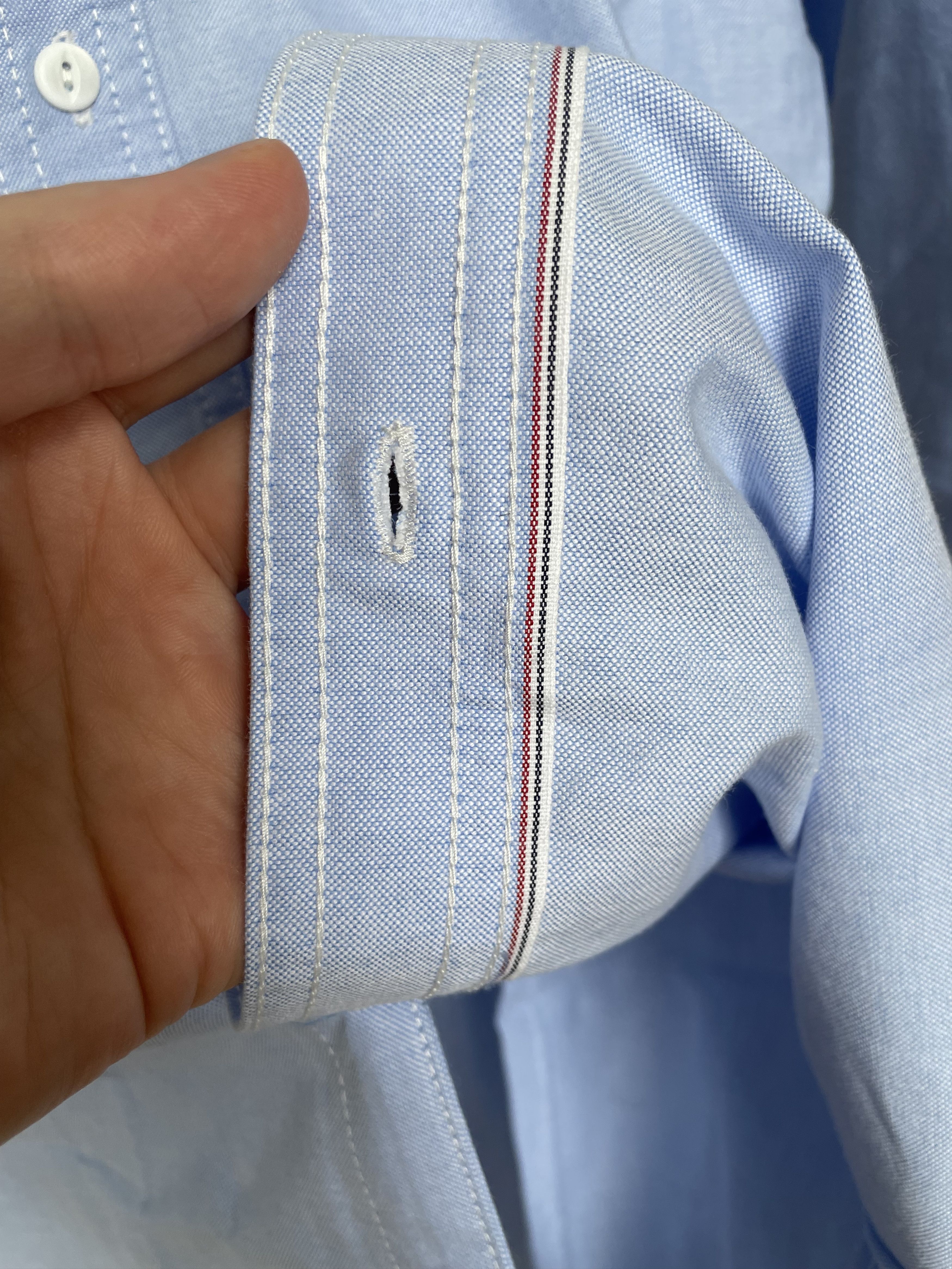 Suitsupply NWT Suitsupply light blue selvedge chambray shirt, size S Size US S / EU 44-46 / 1 - 6 Thumbnail
