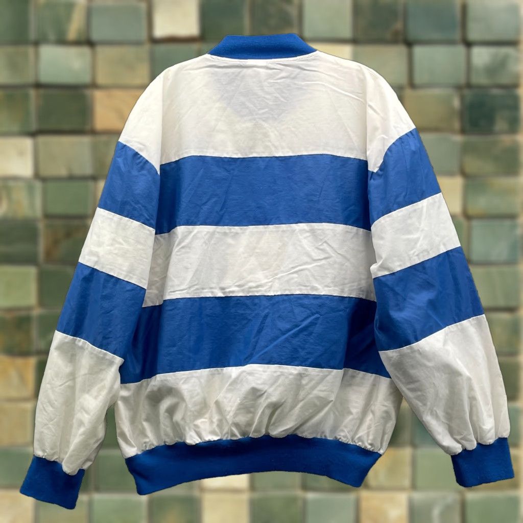 Nautica VINTAGE Sova Bomber Windbreaker XL Stripe Nautical 90's Preppy Sport Outdoor Y2k Size US XL / EU 56 / 4 - 1 Thumbnail