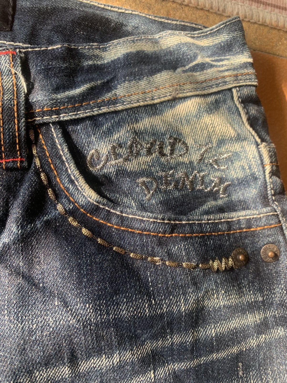 Japanese Brand Japanese Brand CLOUD 72 Denim Embroidery Cross Cemetery Jean Size US 30 / EU 46 - 7 Thumbnail