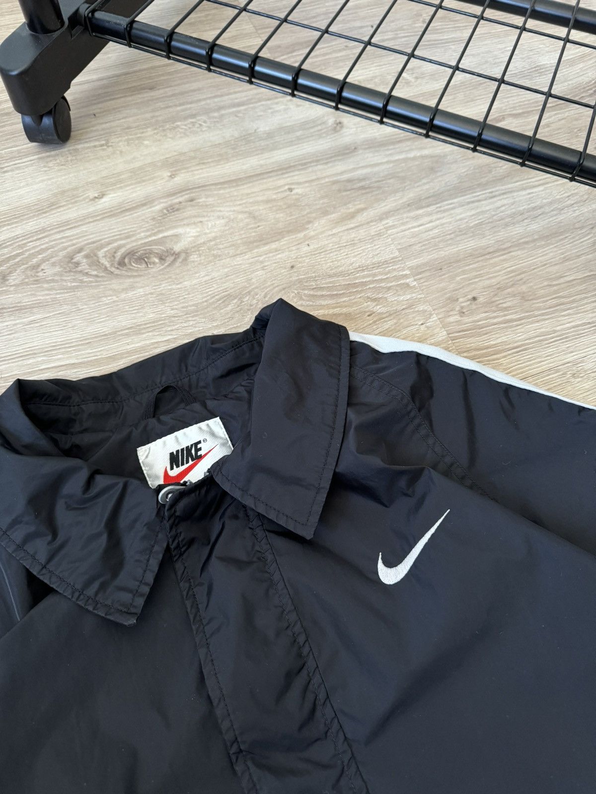 Vintage Vintage 90s Nike Swoosh Nylon Light Coat Jacket Size US XXL / EU 58 / 5 - 4 Thumbnail