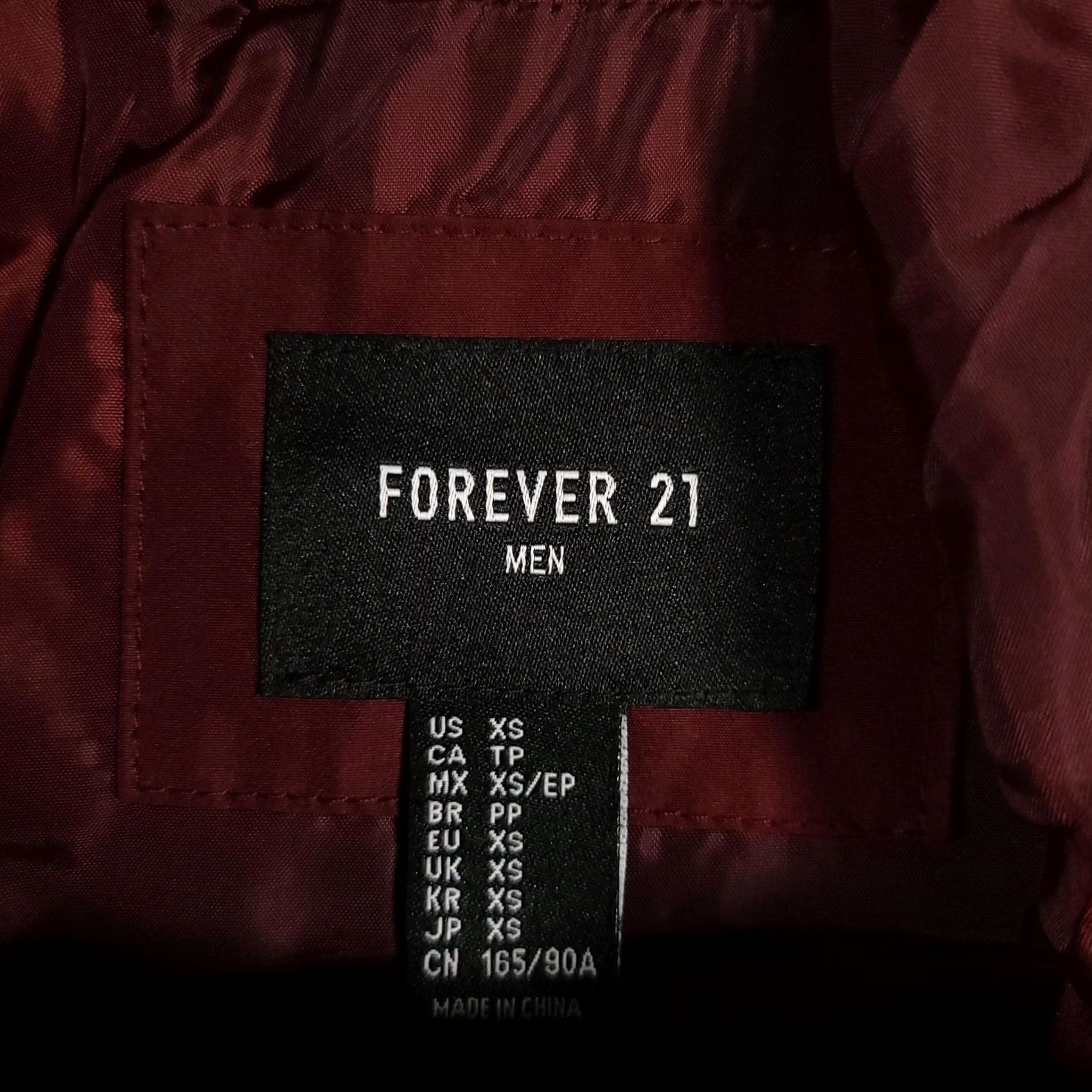 Forever 21 Forever 21 Jacket Mens XS Hooded Windbreaker Lightweight Polyester Pockets Red Size US XS / EU 42 / 0 - 5 Thumbnail