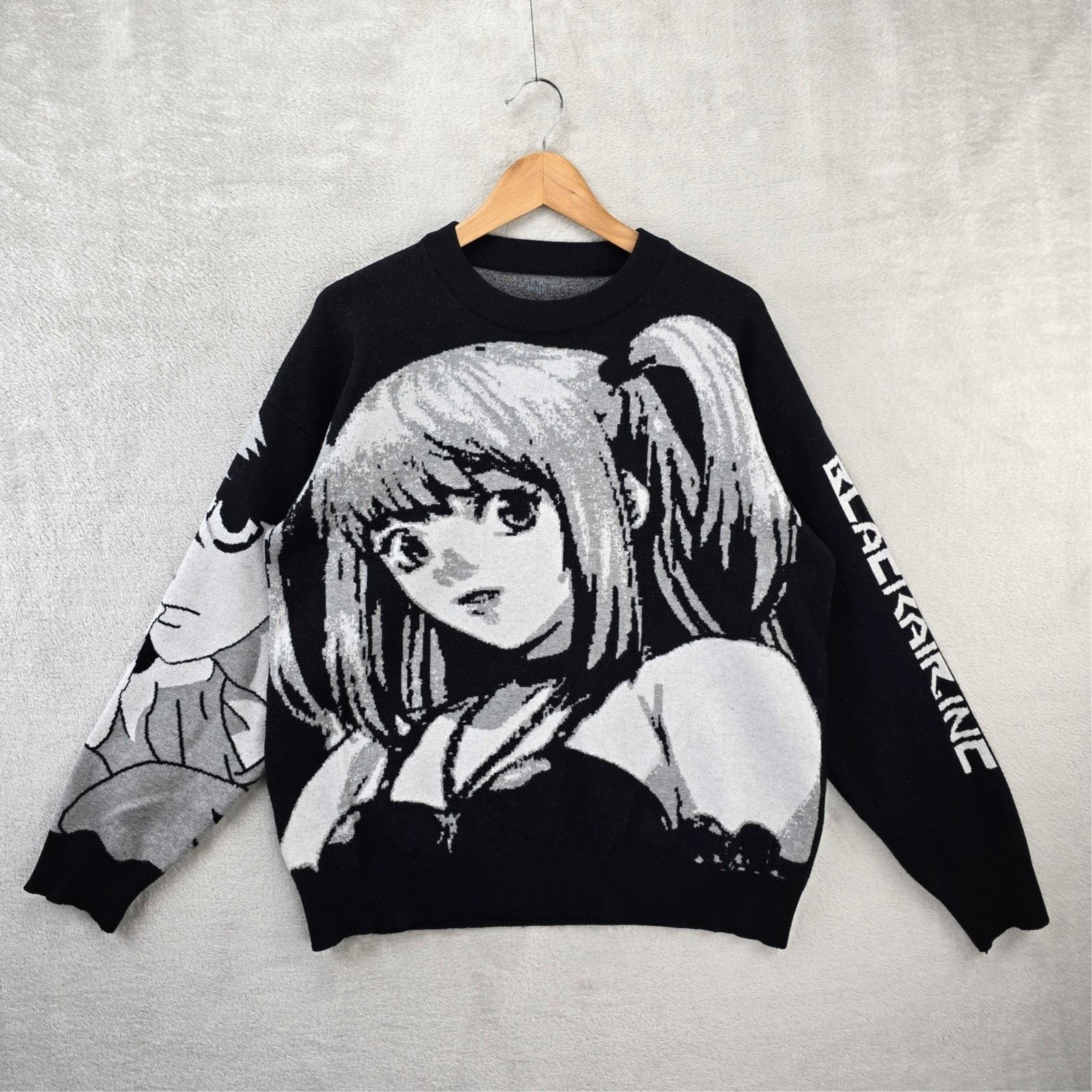 Black Air Global Sweater Medium Death Note Misa L Anime AOP