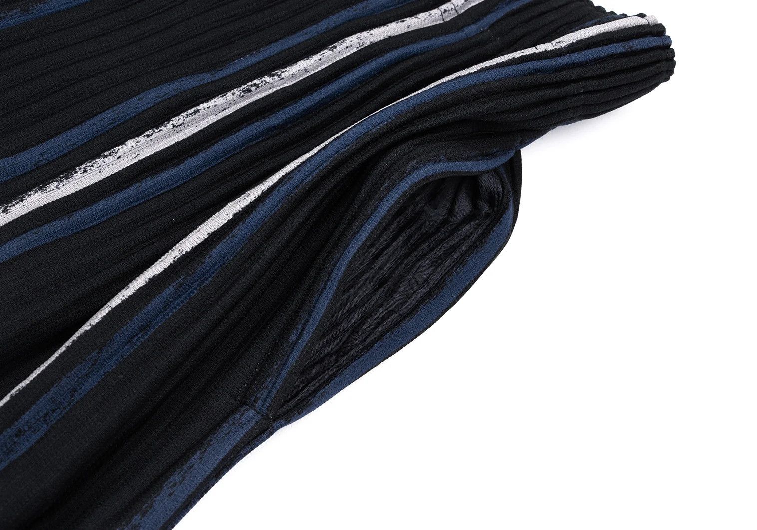 Issey Miyake Pleated Stripe Trousers in Navy Blue and Other Colors Size US 36 / EU 52 - 3 Thumbnail