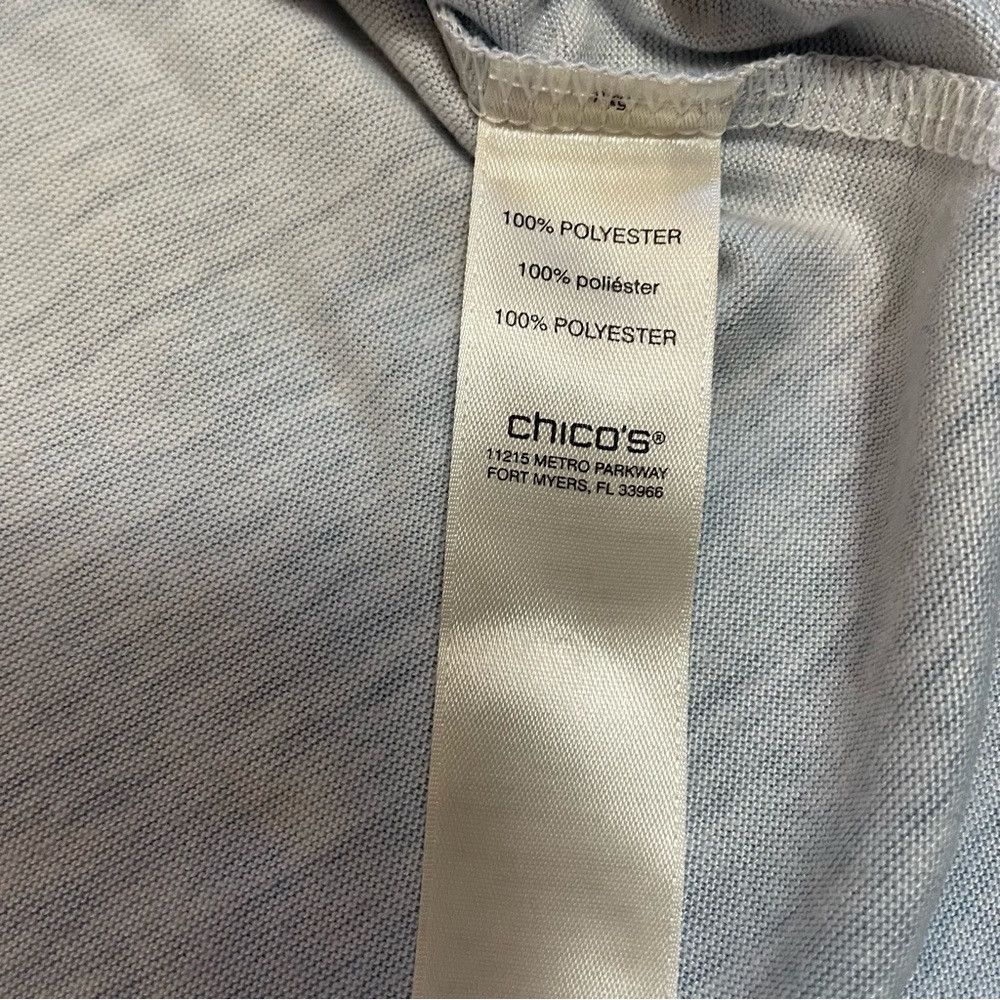Chicos Chico's Weekends Frozen Winter Soft V-Neck Top Size 2 US L Size L / US 10 / IT 46 - 9 Thumbnail