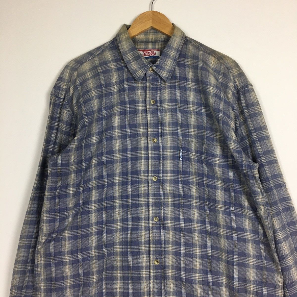 Coca Cola Vintage Faded PepsiCola Flannel Size US M / EU 48-50 / 2 - 4 Thumbnail