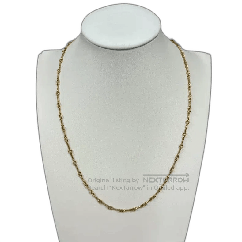 Chrome Hearts 22k Bamboo Necklace.