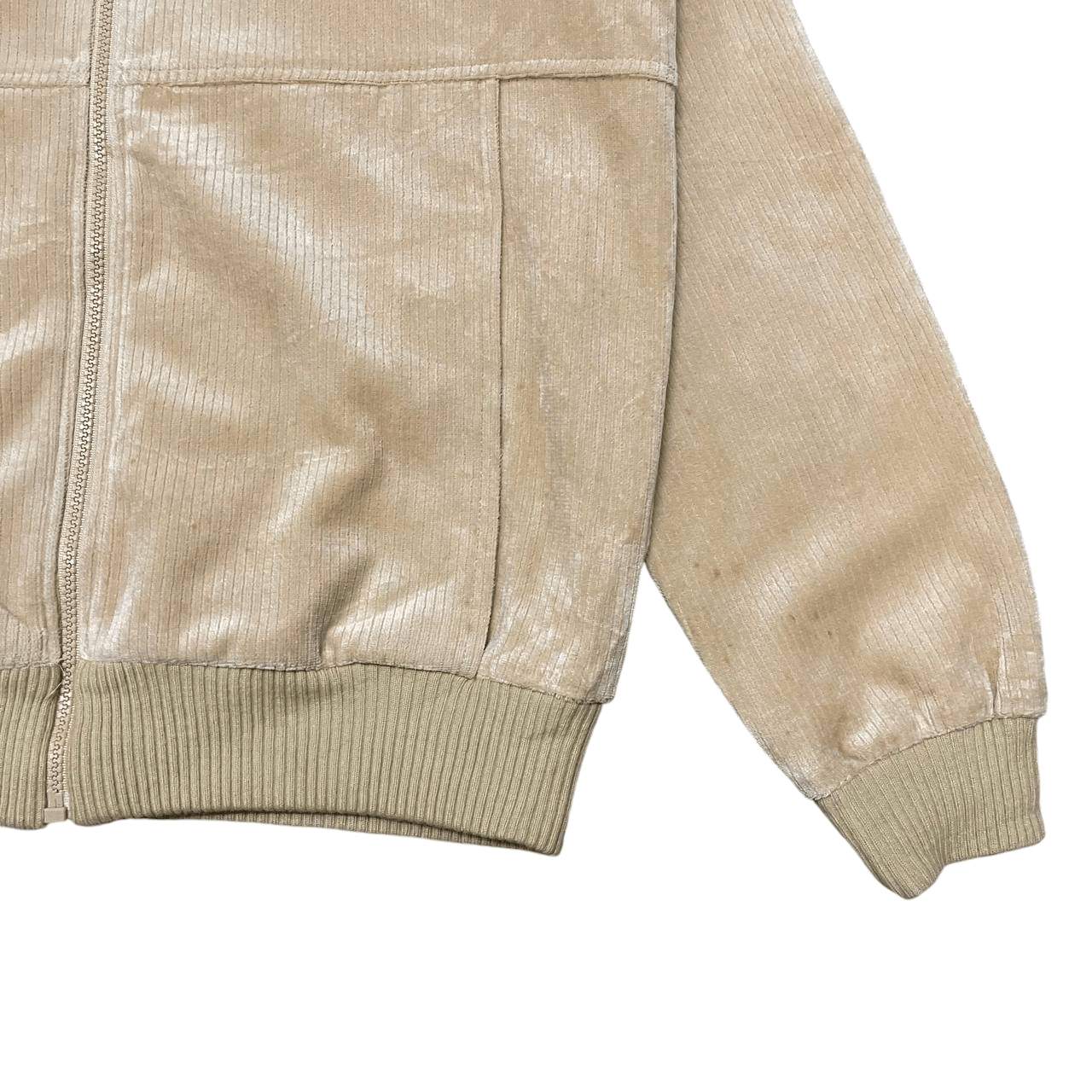 Adidas Vintage Adidas Trefoil Corduroy Zipper Jacket High Neck Size US M / EU 48-50 / 2 - 4 Thumbnail