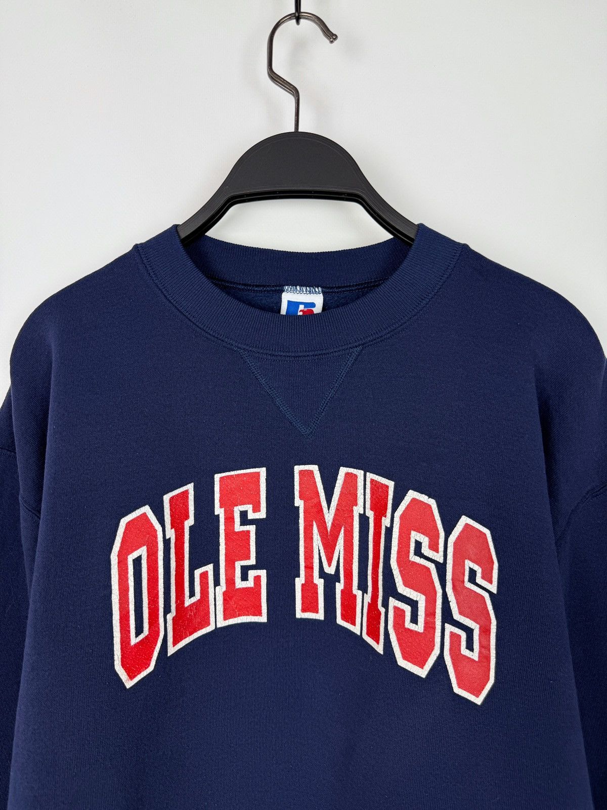 Vintage 90s Vintage Ole Miss Rebels NCAA Russel Athletic Sweatshirt Size US XL / EU 56 / 4 - 2 Thumbnail
