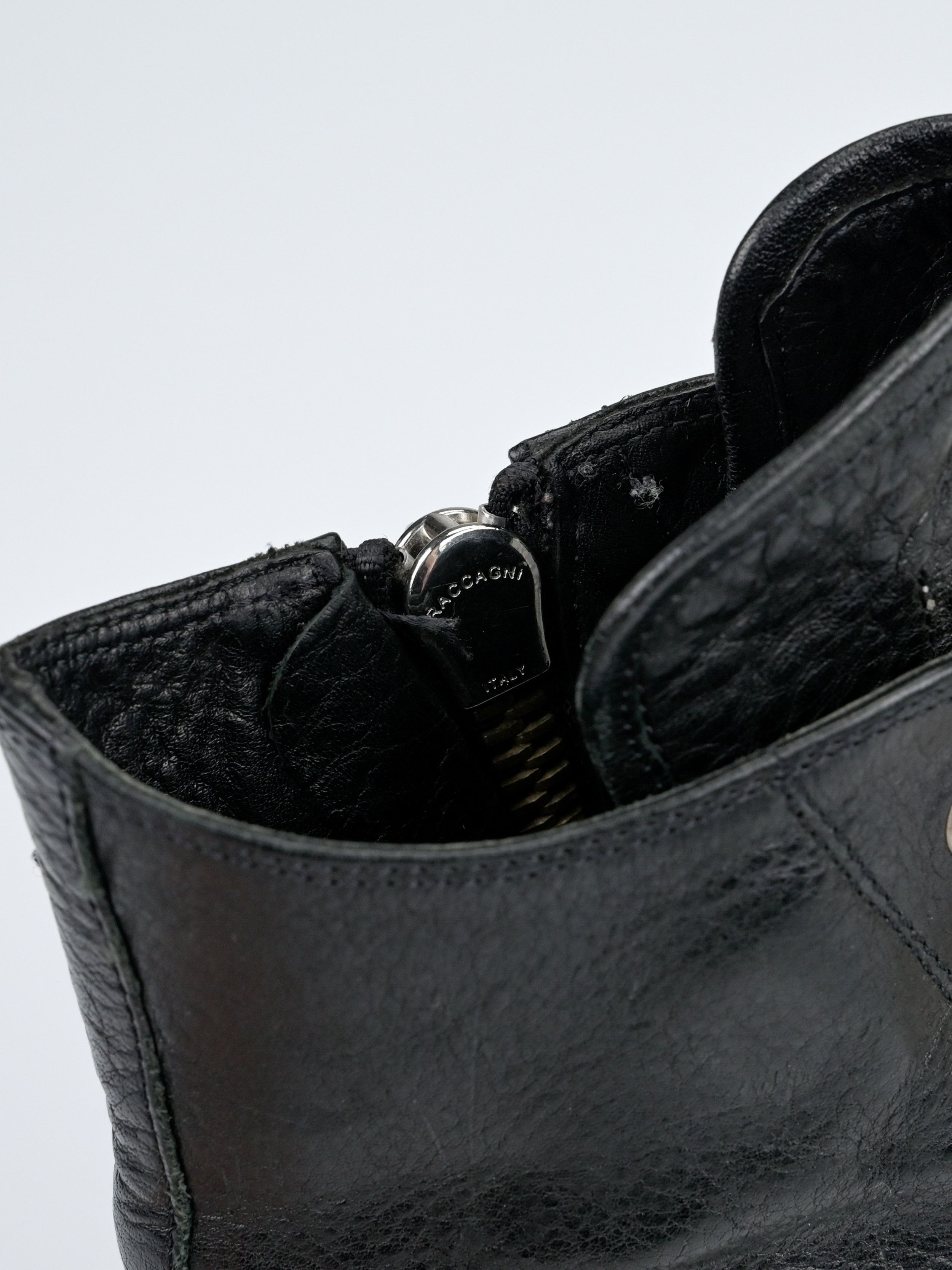 Rick Owens Mainline Leather High Top Ramones Size US 11 / EU 44 - 15 Thumbnail