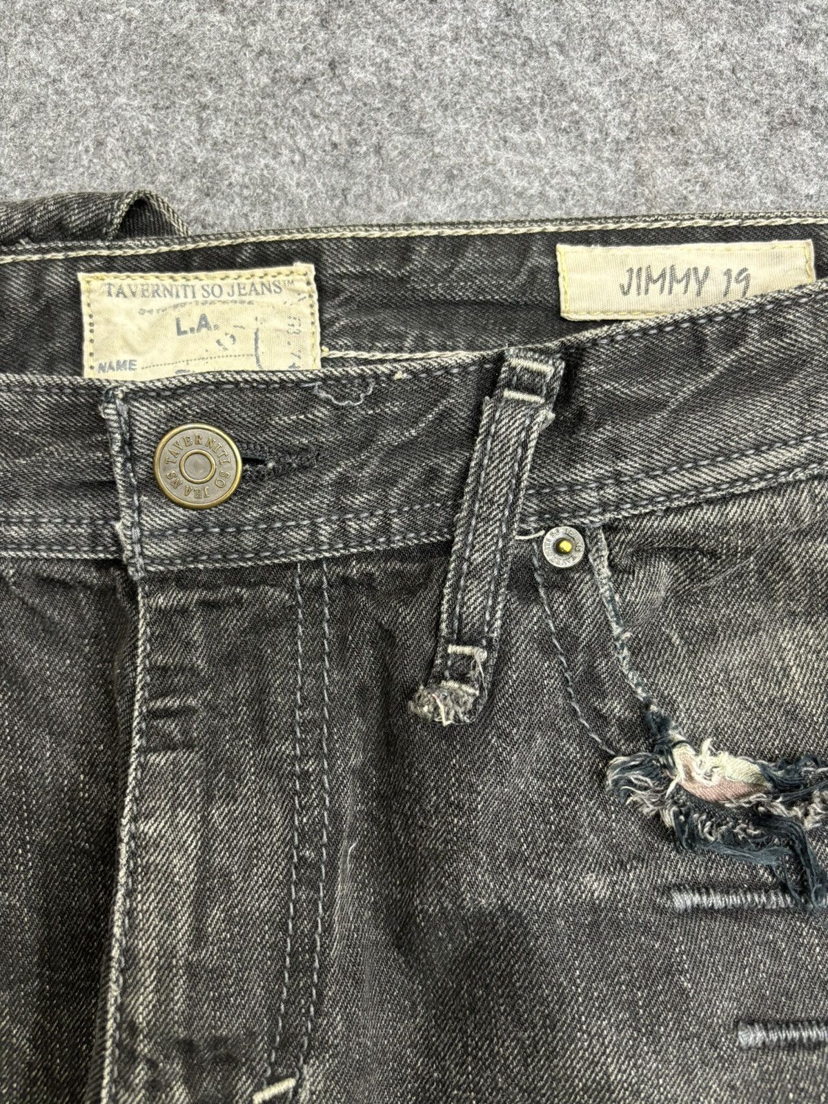 Designer 💥Designer💥Jimmy Traverniti Artisanal Distressed Denim F535 Size US 32 / EU 48 - 3 Thumbnail