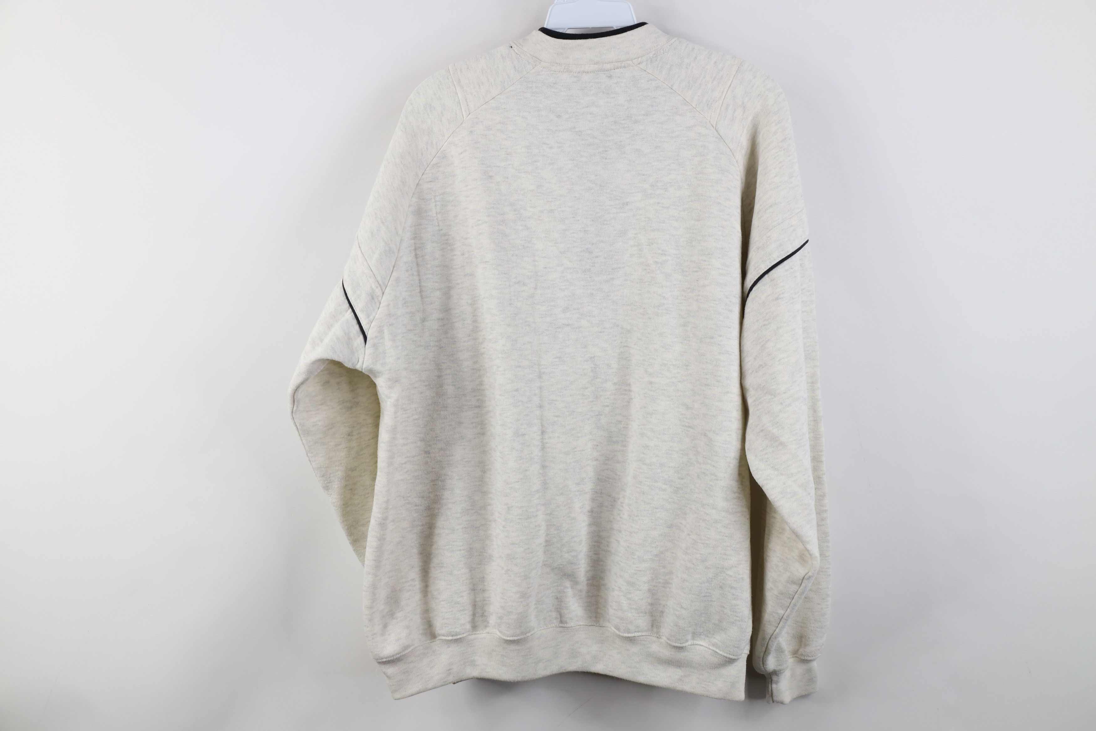 Vintage Vintage 90s Streetwear Henley Pullover Sweatshirt Gray Size US L / EU 52-54 / 3 - 11 Thumbnail