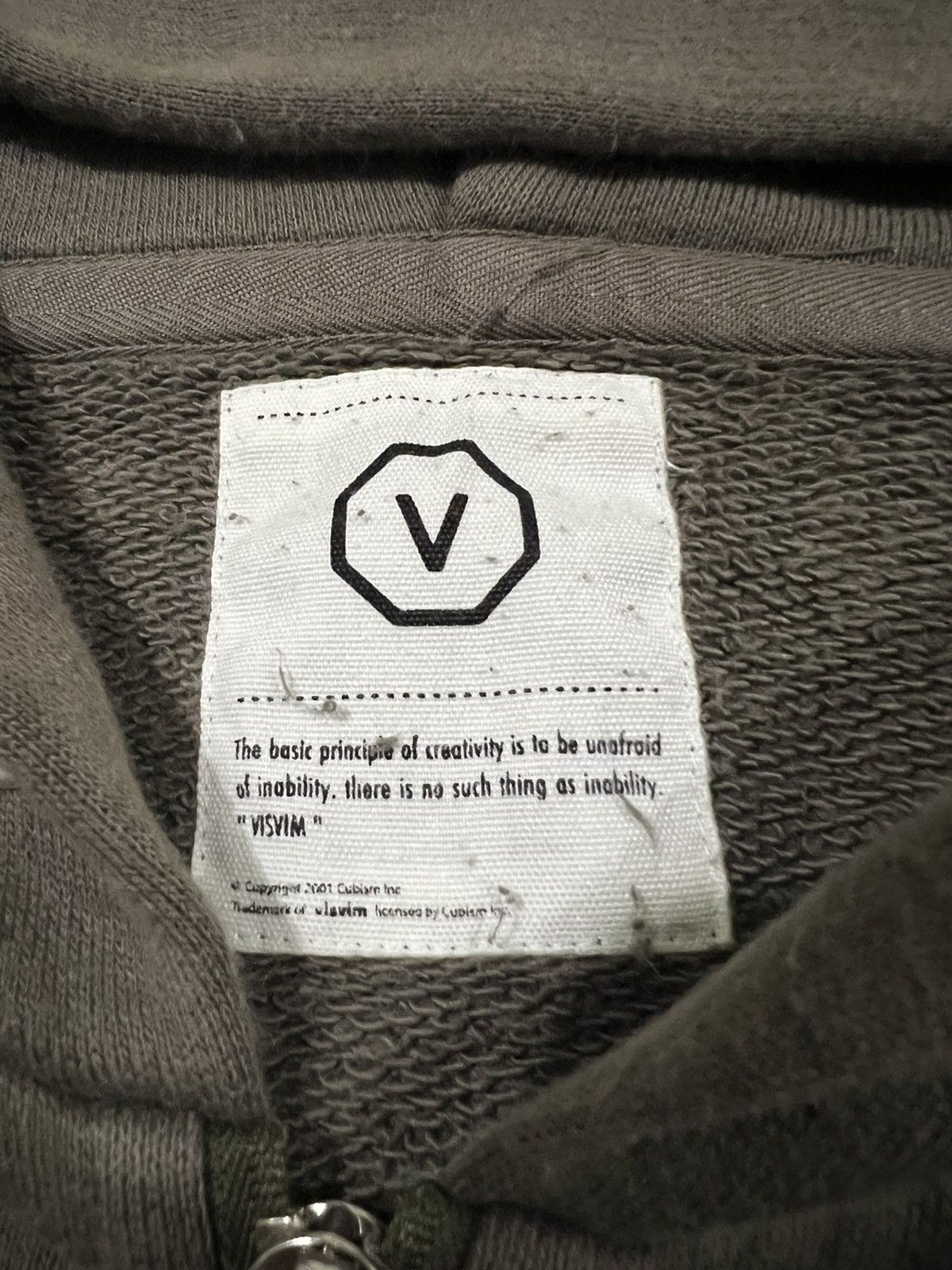 Visvim Visvim Cubism Bono Hoodie Zipper Boxy Cut Olive Sweater Size US S / EU 44-46 / 1 - 6 Thumbnail