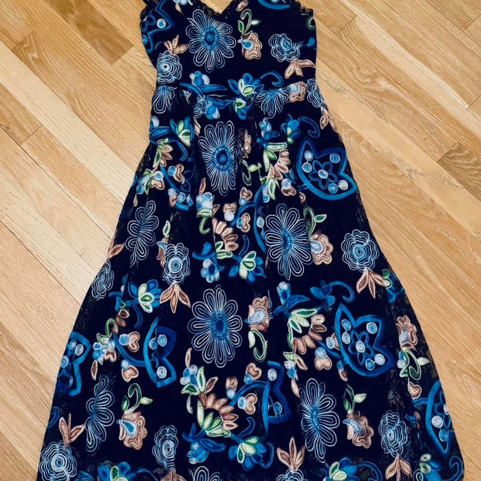 Anthropologie Middie - flower dress- Anthropologie designer Size XS / US 0-2 / IT 36-38 - 5 Thumbnail