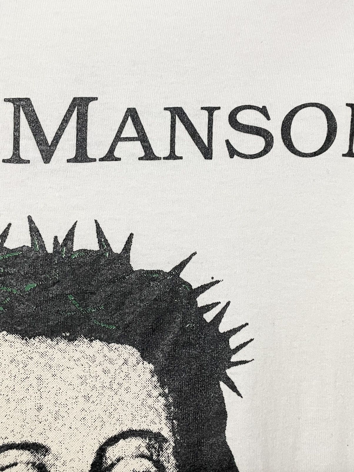 Vintage Vintage Marilyn Manson ‘BELIEVE’ Jesus Graphic Longsleeve Size US S / EU 44-46 / 1 - 9 Thumbnail