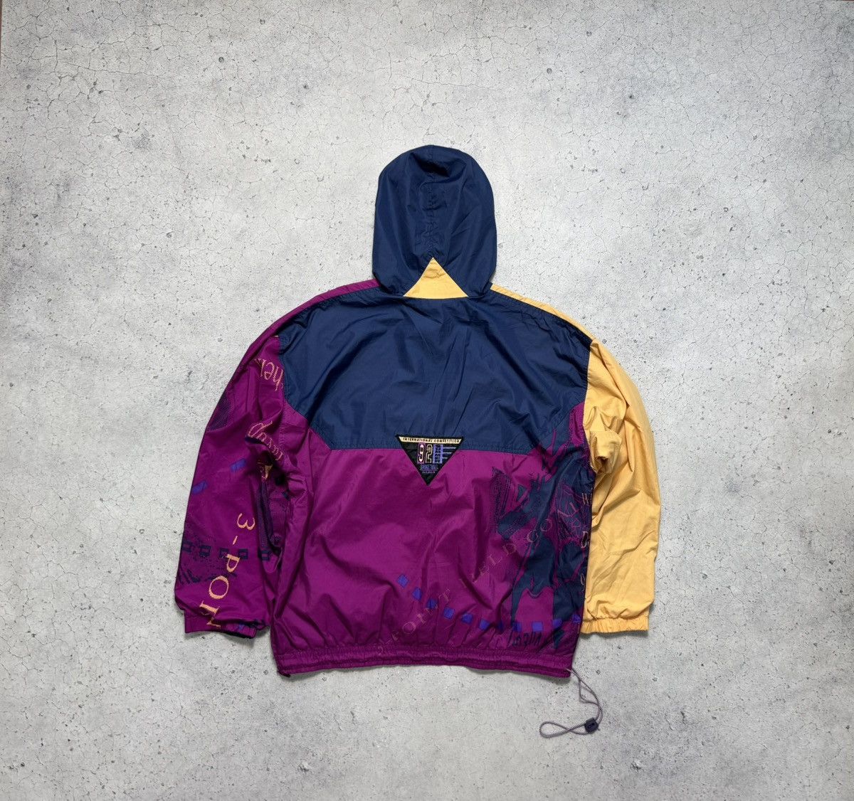 Nike Vintage 80s Nike Nylon Jacket 1/2 Zip Anorak Rare Size US M / EU 48-50 / 2 - 2 Thumbnail