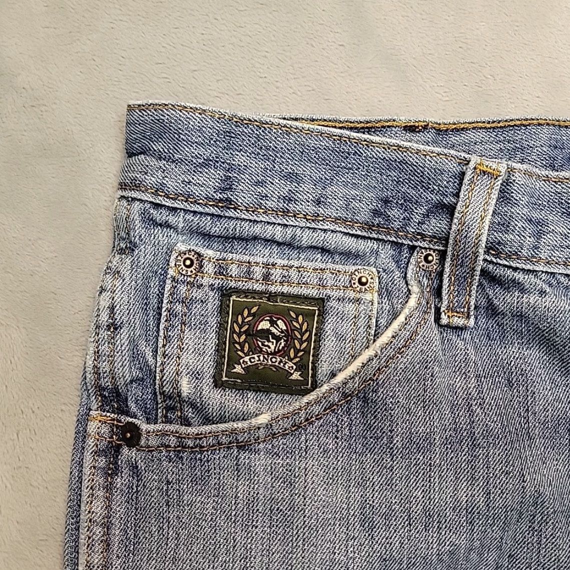 Denime Cinch Jeans Men 34x32 Blue Denim Green Label Western Cowboy Rodeo Rocky Mountain Jeans, Cinch, 34, Regular, Blue, Cotton Denim, Western Theme Mens Size US 34 / EU 50 - 7 Thumbnail