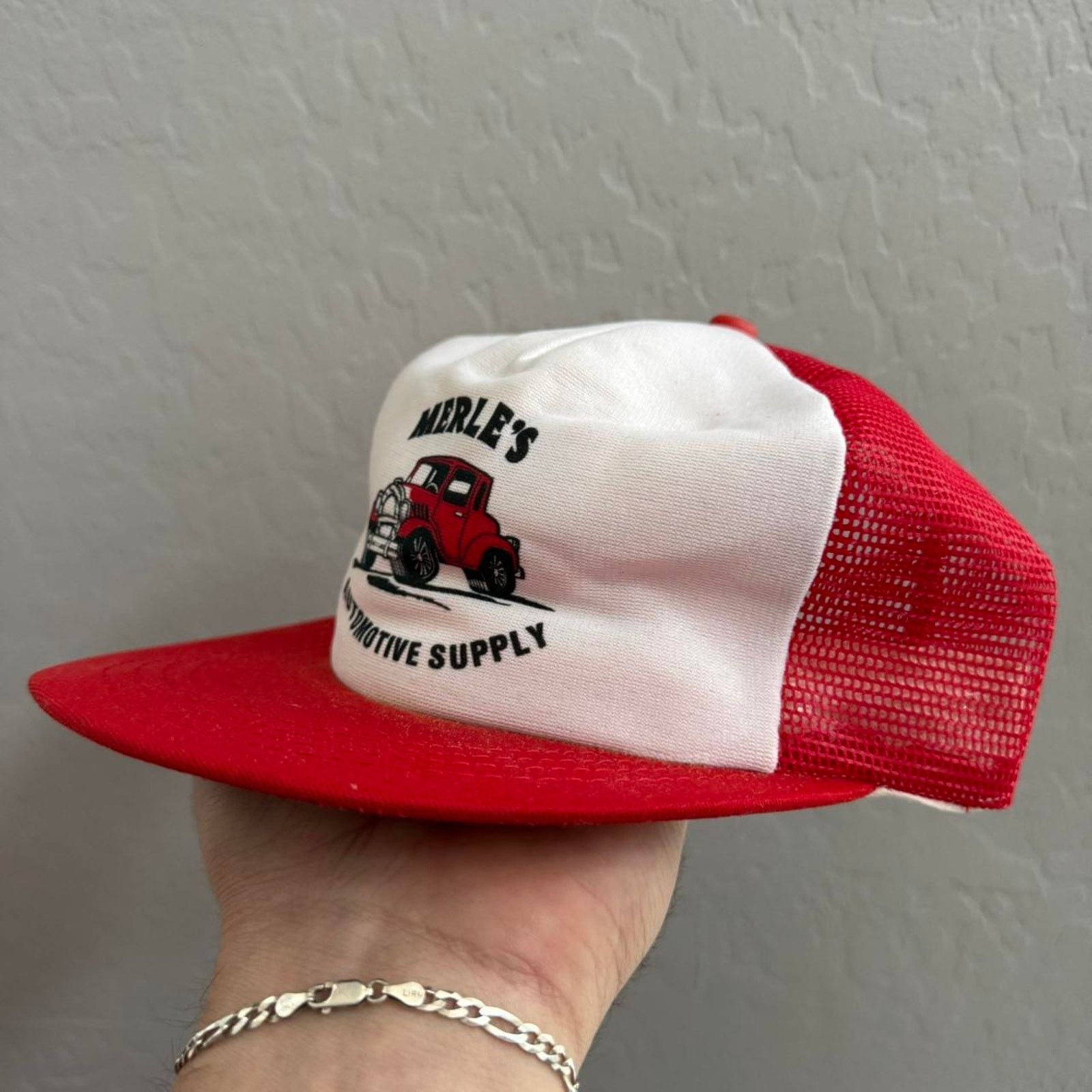 Other Vintage 80s Merles Automotive Supply Snapback Hat Size ONE SIZE - 2 Thumbnail