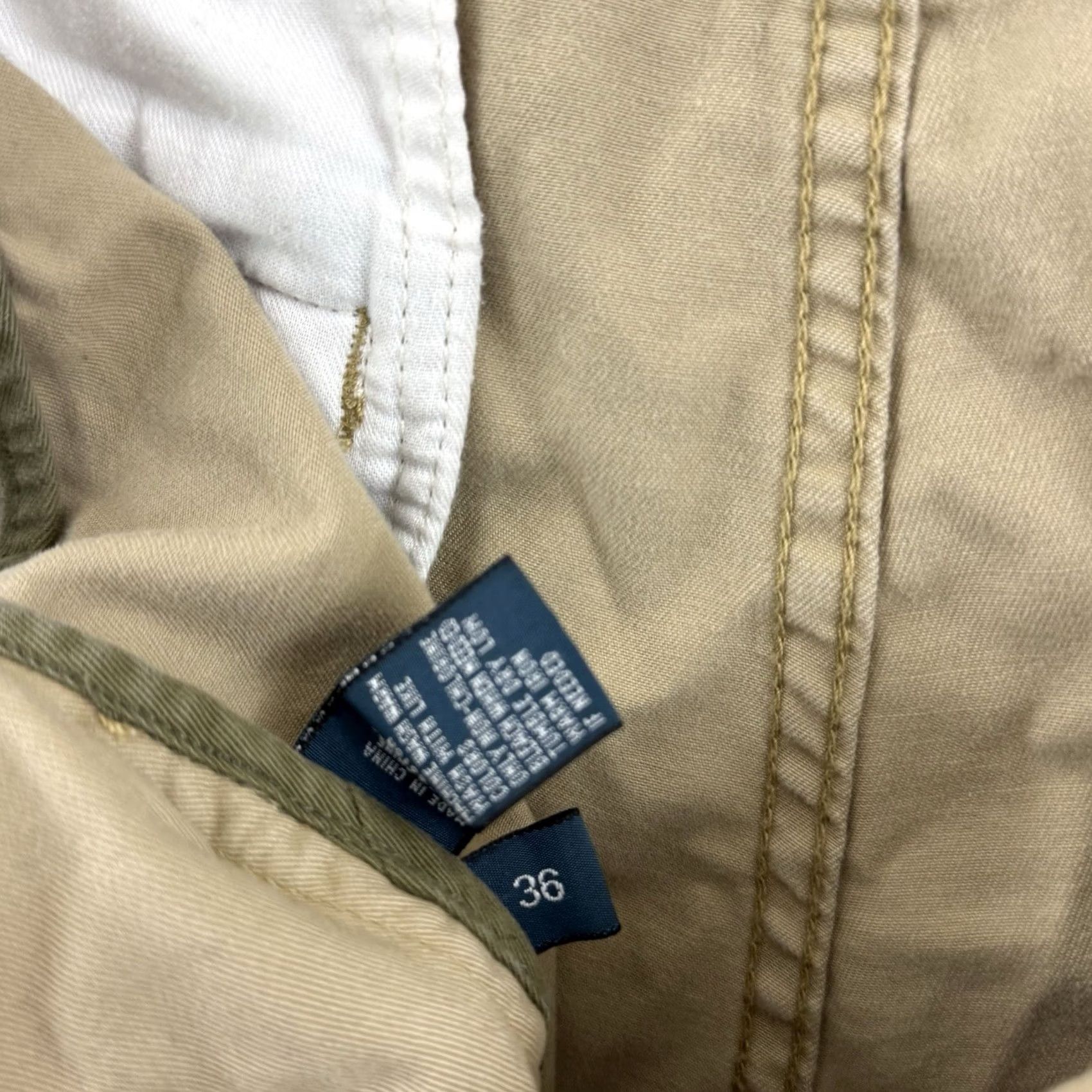 Ralph Lauren VINTAGE Polo Ralph Lauren Cargo Shorts Men’s 36 Beige Chino Khaki Zip Y2K Size US M / EU 48-50 / 2 - 7 Thumbnail