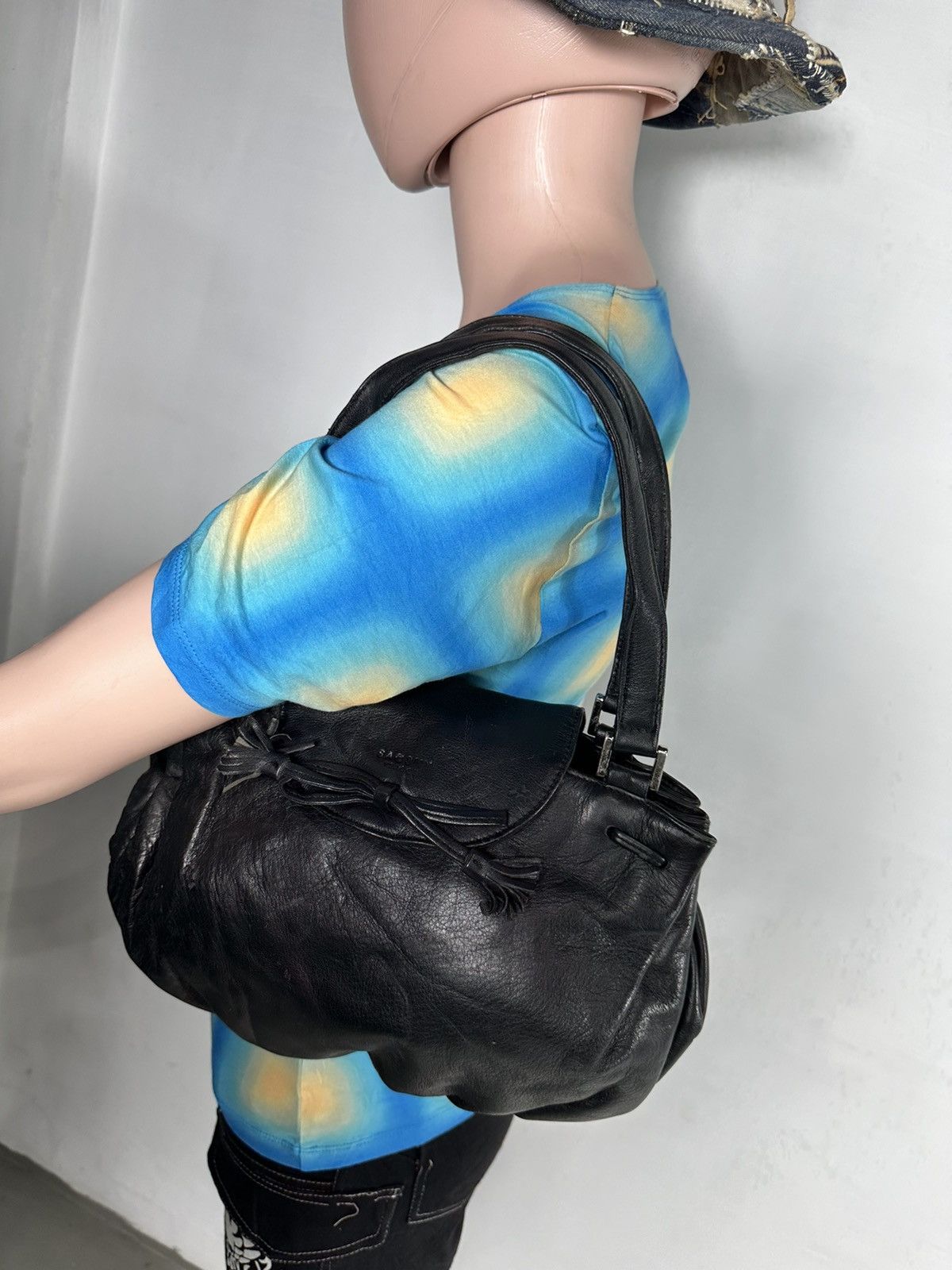 Yohji Yamamoto Ysaccs By Yohji Yamamoto Leather hobo Bag Size ONE SIZE - 1 Thumbnail