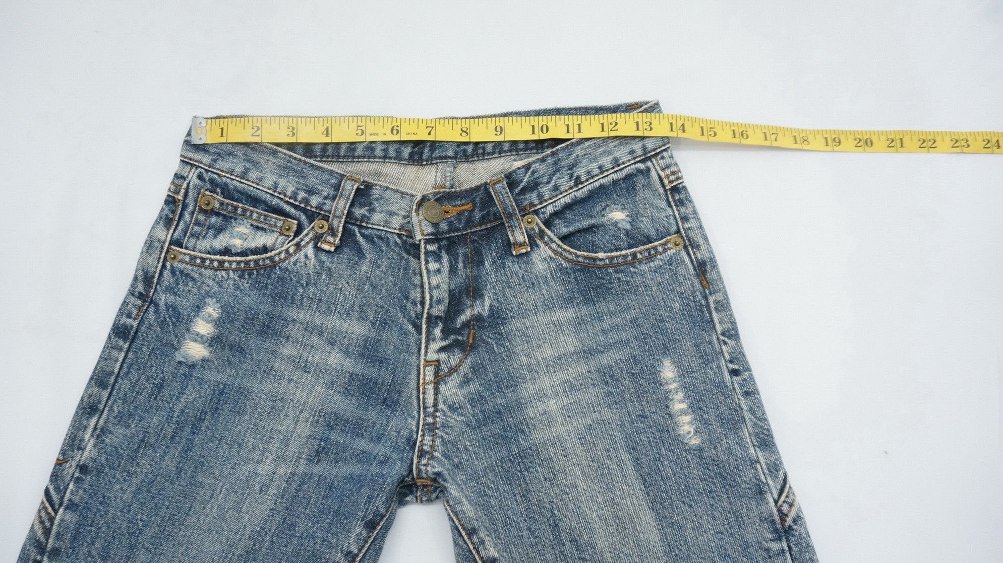 Japanese Brand DEAR HEART Japan Women Vintage Flared Jeans Size 27" / US 4 / IT 40 - 10 Thumbnail